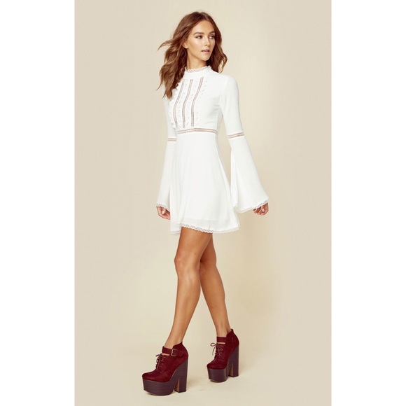 ❌SOLD❌ For Love & Lemons Willow Bell Sleeve Dress - Picture 4 of 8